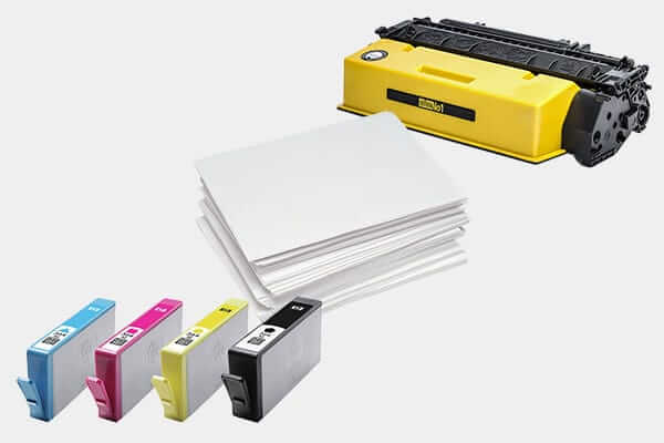 Verbrauchsmaterial für Drucker - Toner, Tinten und Papier